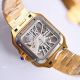 Japan Grade Cartier Santos Bust Down Watch White Skeleton Yellow Gold case (5)_th.jpg